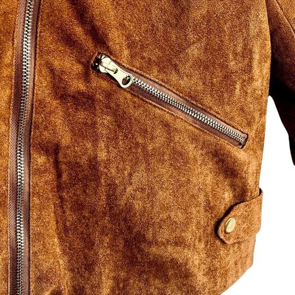 HAODUOYI Faux Seude Jacket, Size XXL, New Without Tag - Picture 12 of 16